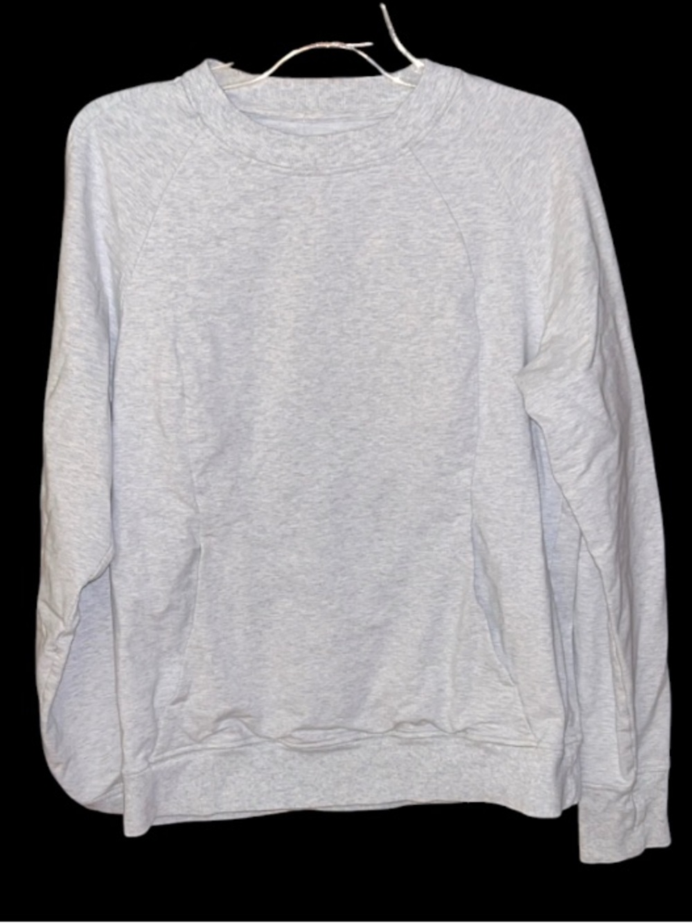 Lululemon Scuba Crew Heathered Core Ultra Light Grey in size 12 - Picture 6 of 9